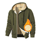 Men's Cashmere Hoodie Thickened Zipper Coat