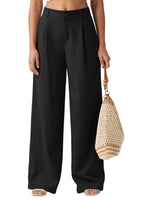 Loose Casual And Comfortable Pocket Straight-leg Pants