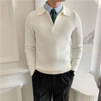 Men's All-match Solid Color Sweater Pullover Sweater