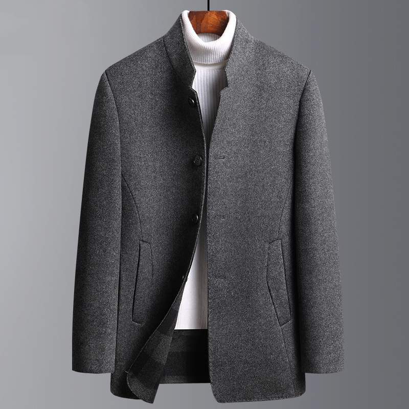 Men's Double-faced Woolen Goods Wool Overcoat Men's Mid-length Coat