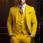 Men's High-grade Gentleman Temperament Slim Suit Three-piece Suit
