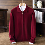 Fully Open Long-sleeve Zipper Thickening Cardigan New Youth Coat