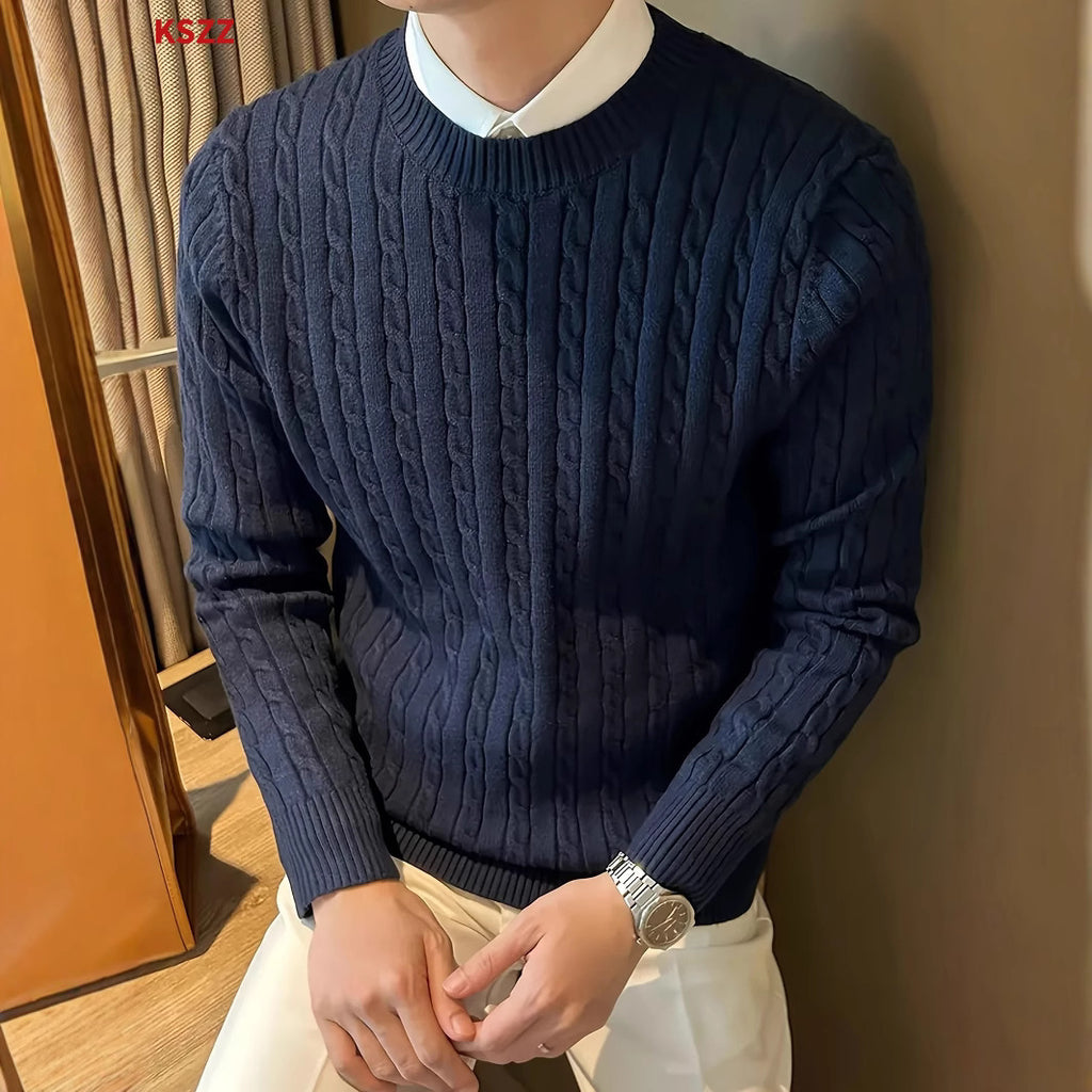 Retro Fashion And Personalized British Wild Men's Sweater