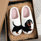 Cotton Slippers Women's Home Winter Animal Embroidery Warm