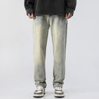 Men's Trendy Washed And Distressed Slim Straight Pants