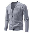 Men's Brocade Sweater Korean Style Trendy Casual Loose And Handsome V-neck Knitted Cardigan Coat