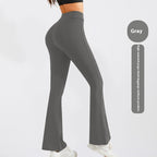 Elastic Slimming High Waist Hip Lift Slightly Flared Yoga Pants
