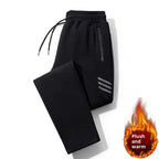Men's Versatile Straight-leg Casual Cropped Pants Loose With Cuffed Hem