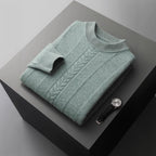 Half Collar Cashmere Sweater Men's Long Sleeve