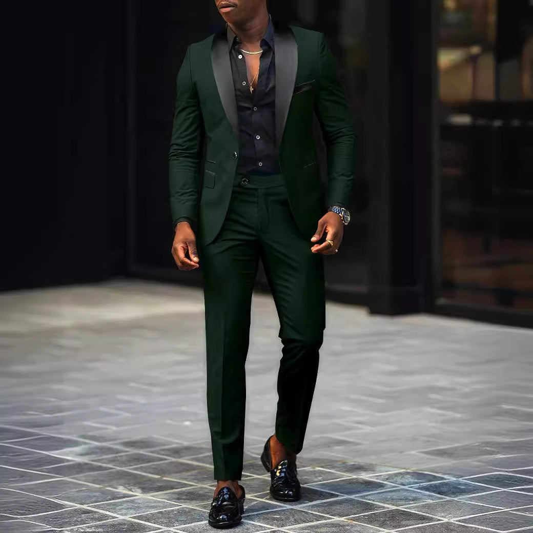 Men's Business Casual Suit Coat Trouser Suit