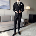 Black Milano Suit Includes Jacket Waistcoat Trousers