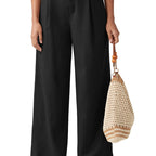 Loose Casual And Comfortable Pocket Straight-leg Pants