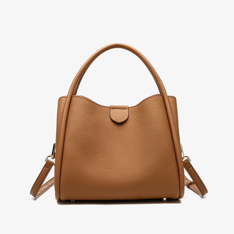 Vegetable Basket Large Capacity First Layer Cowhide High-grade