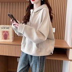 All-matching Slimming Laid-back Style Small Solid Color Coat Top