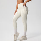 Solid Color Double-sided Brushed Tight Breathable Yoga Pants