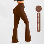Elastic Slimming High Waist Hip Lift Slightly Flared Yoga Pants