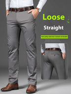 Business Non-ironing Stretch Men's Thin Straight Casual Pants