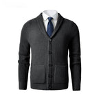 Business Casual Knitted Wool Cardigan For Men