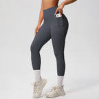 Solid Color Double-sided Brushed Tight Breathable Yoga Pants