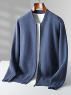 Round Neck Top Men's Cardigan Coat