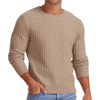 Men's Round Neck Pullover Long Sleeve V-neck