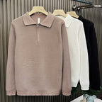 Trendy Brand Pu Shuai Men's Autumn And Winter High-grade Half Zipper Sweater