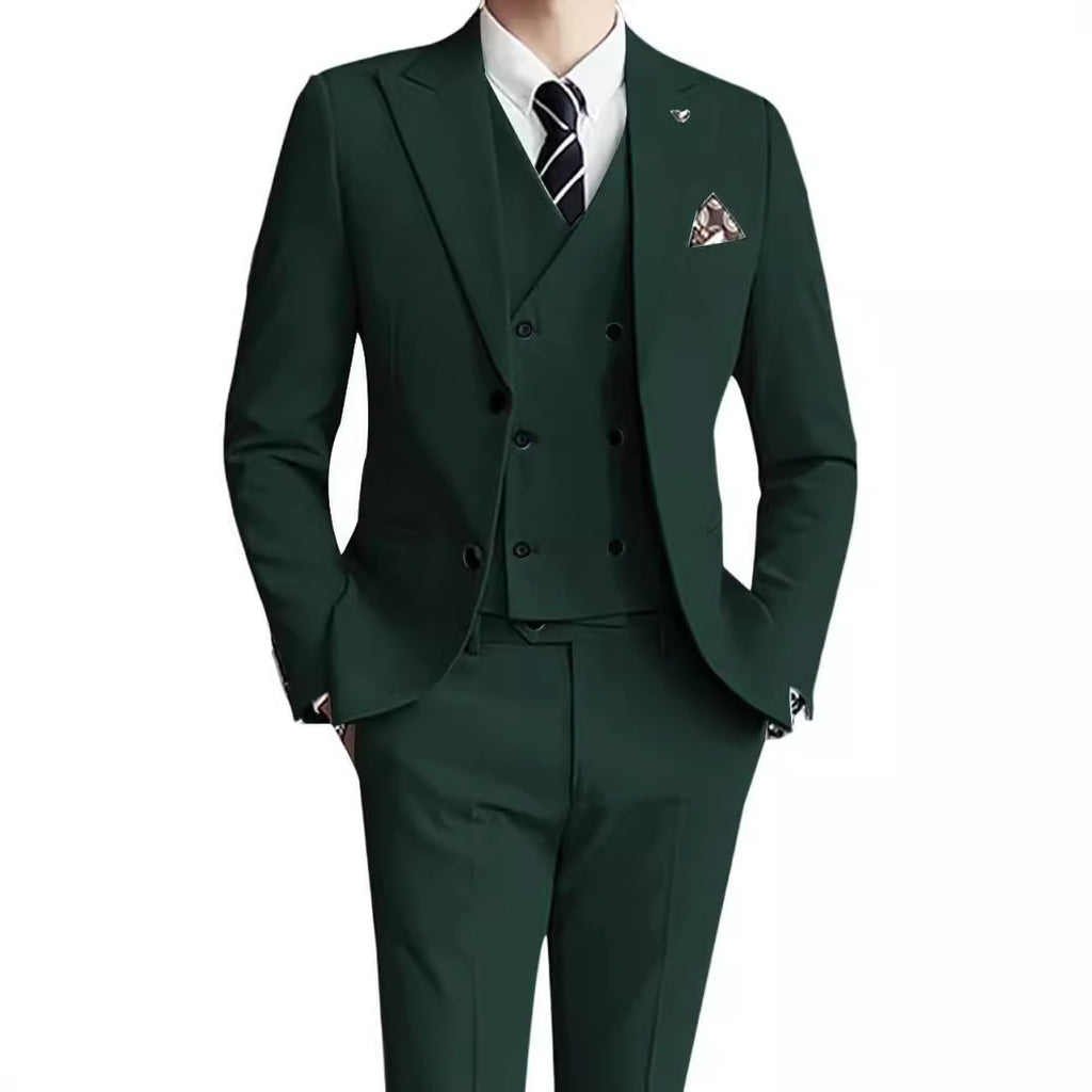 Men's Suit Set Three-Piece Suit Formal Wear