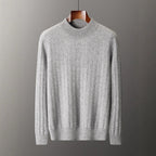 New Pullover Men's Half-high Collar Sweater