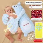 Infant Exhaust Pillow Hand Remote Controlled Soothing For Baby Sleep Cartoon Plush Toddler Comforting Hand