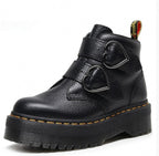 Thick-soled Heart-shaped Buckle Lazy Women's Boots