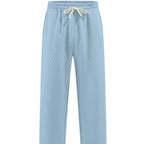 Loose Casual Jacquard Knit Straight-leg Men's Pants