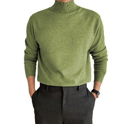 Men's Business Pullover Mock Neck Sweater