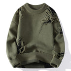 Fashion Casual Round Neck Loose Men's Sweater