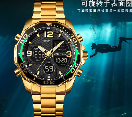 Southeast Asian Spiral Stainless Steel Young Men's Watch