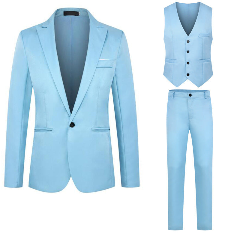 Men's Business Casual Men's Clothing Vest Suit Suit