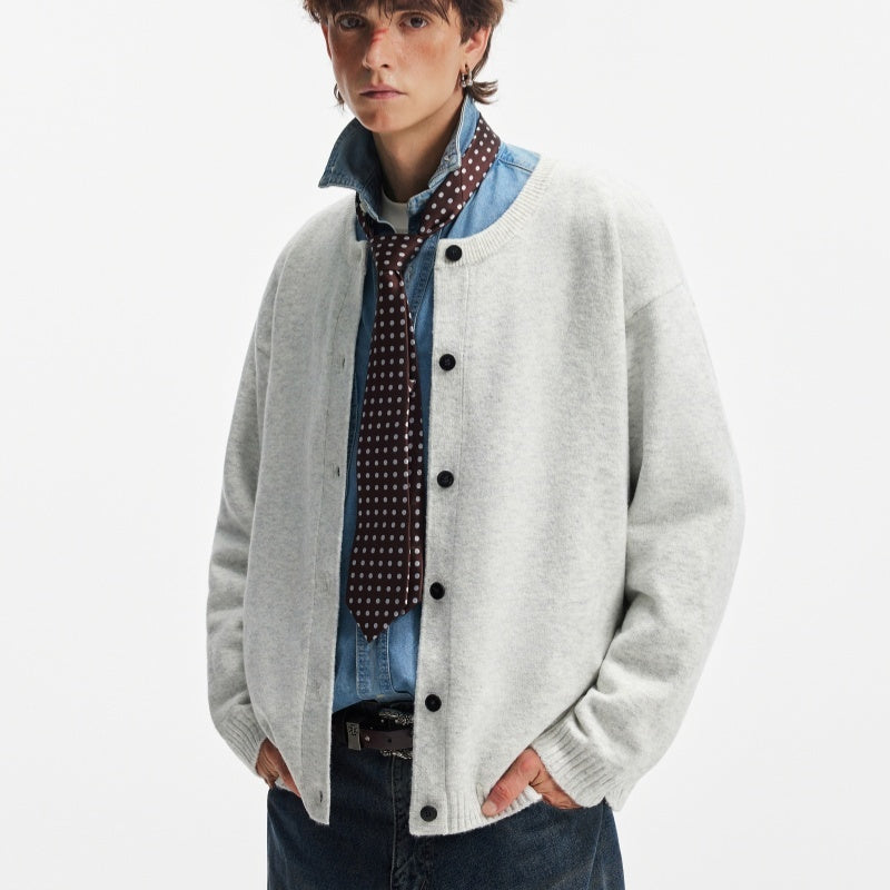 New Lazy Style Cardigan Sweater Knitted Coat