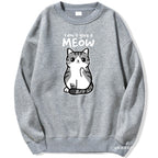 Cartoon Kitten Pattern Sweater European Size