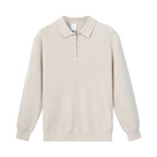 Light Luxury Men's Lapel Zipper Knitted