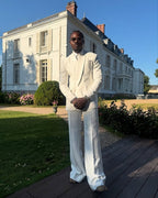 Men's Fashion White Suit