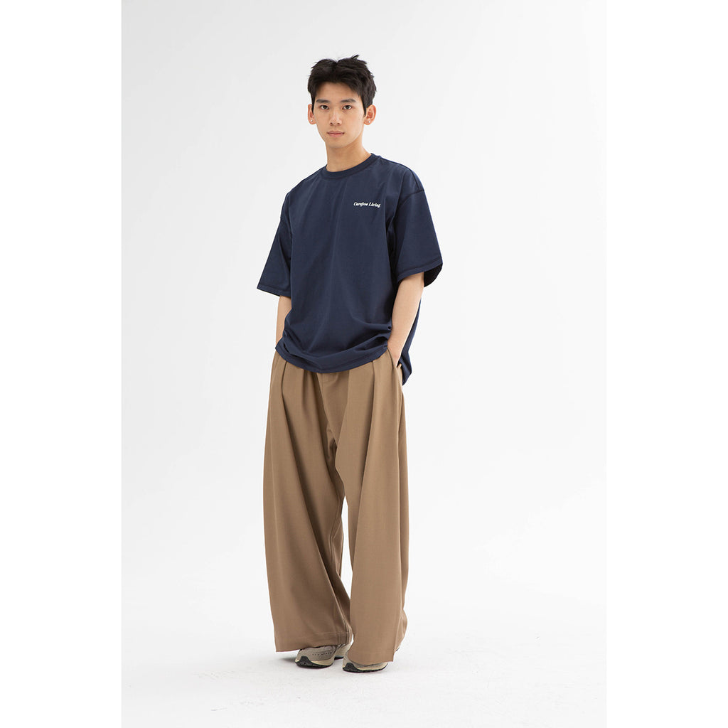 American Style Loose Straight Casual Suit Wide Leg Pants