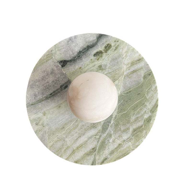 Irish Green Marble French Entry Lux Fengyun Stone Wall Lamp