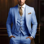 Men's High-grade Gentleman Temperament Slim Suit Three-piece Suit