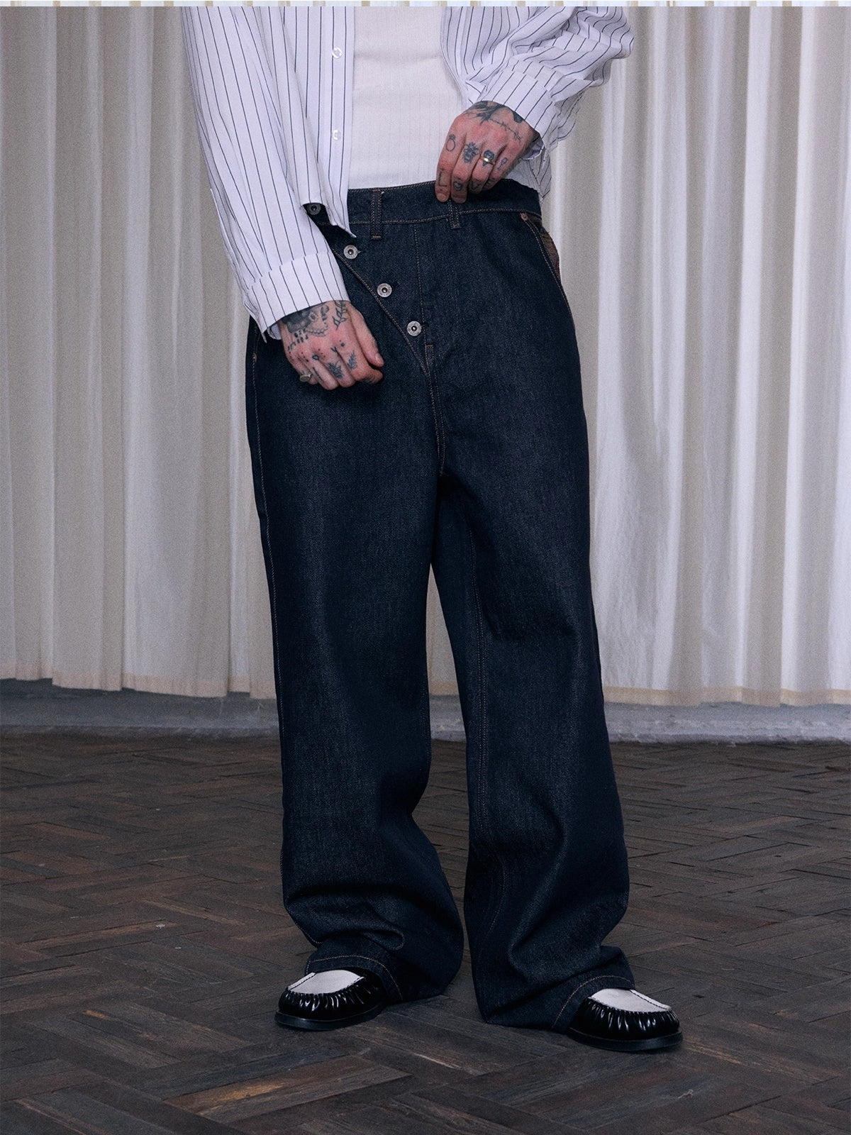 American Loose Straight Leg Jeans For Men