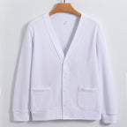 Machine Washable Xinjiang Cotton V-neck Sweatshirt Men