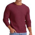 Men's Round Neck Pullover Long Sleeve V-neck