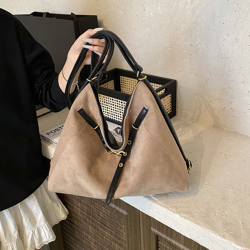 Women's Suede Leisure Commute Backpack