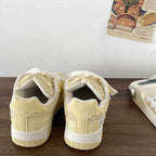 Thick Bottom Star Pattern Sneakers Women's Retro Leisure Sports Bread Shoes