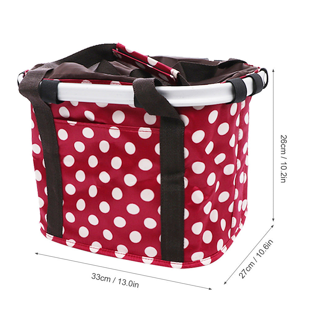 Fashion Aluminum Alloy Apron Folding Basket Bag
