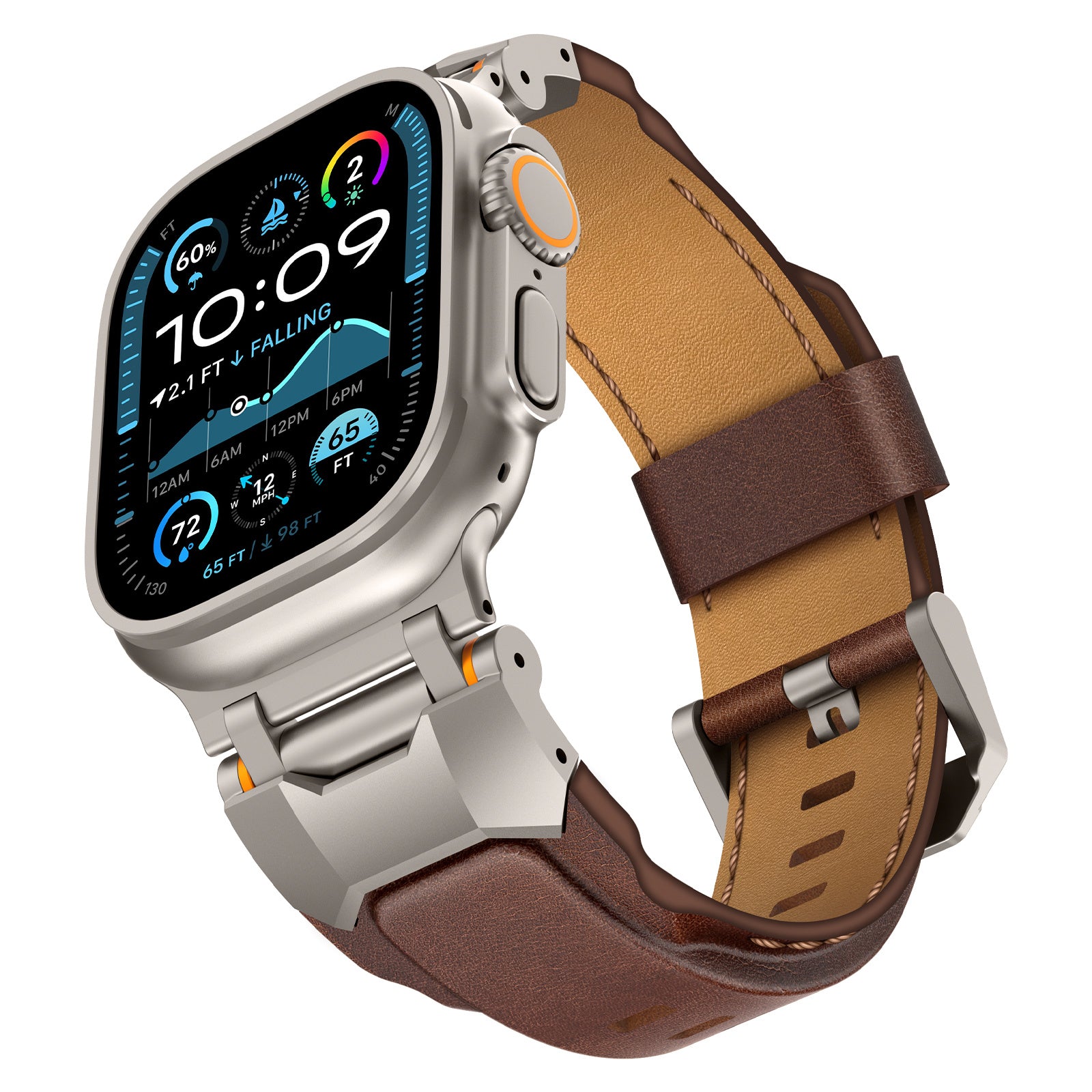 Vintage Men's Niche High-end Feel High-end Top Layer Cowhide Handmade Strap