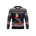 Printed Long Sleeve Round Neck Christmas Top